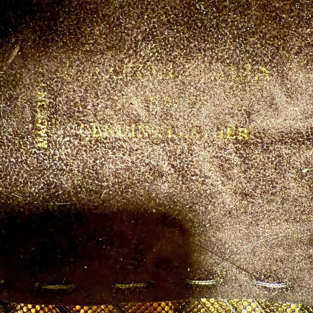 Bronze Woven Genuine Leather Tote Bag. Made in Italy. - Picture 11 of 15